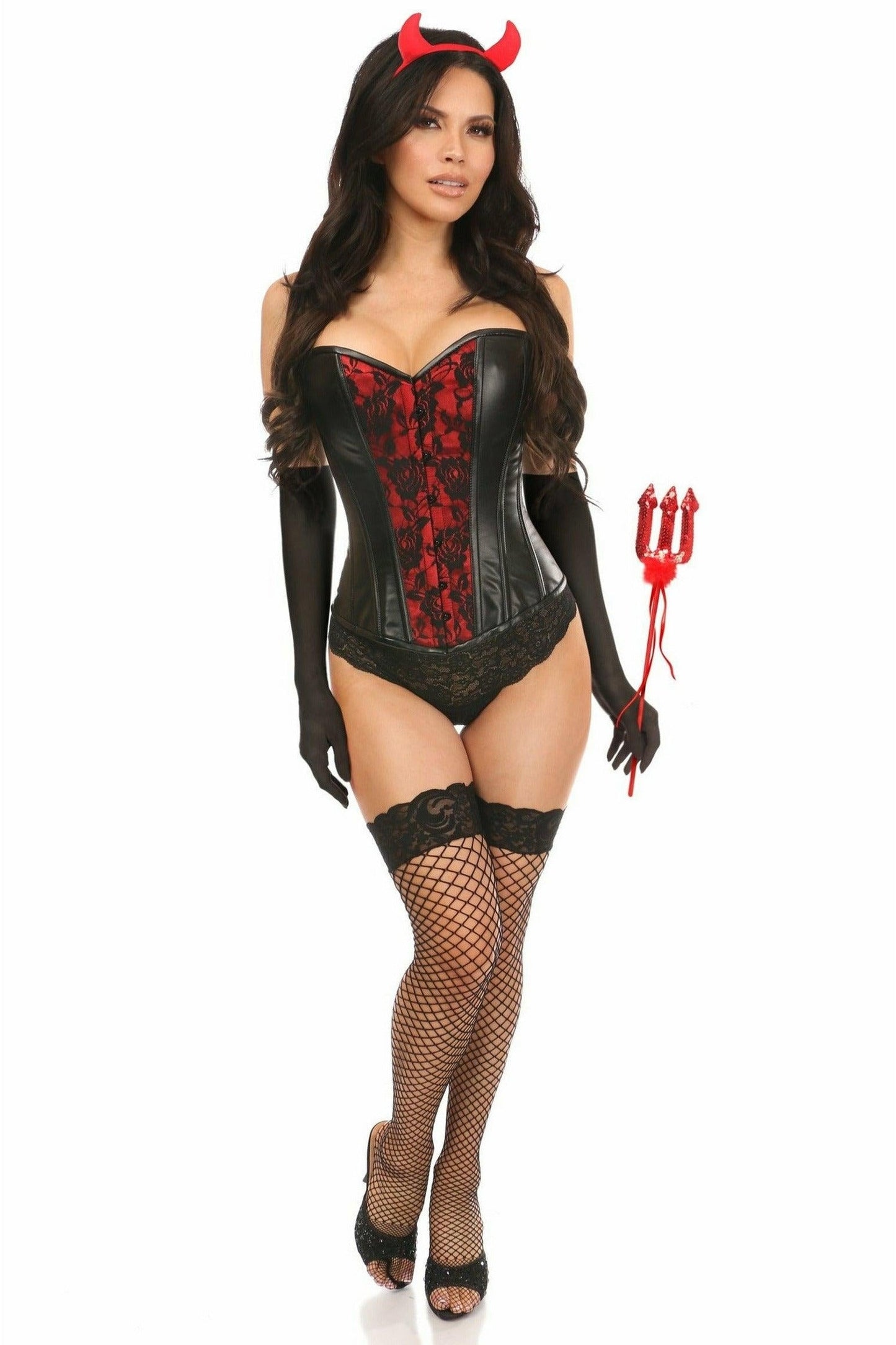 Lavish 4 PC Gothic Devil Corset Costume - Daisy Corsets