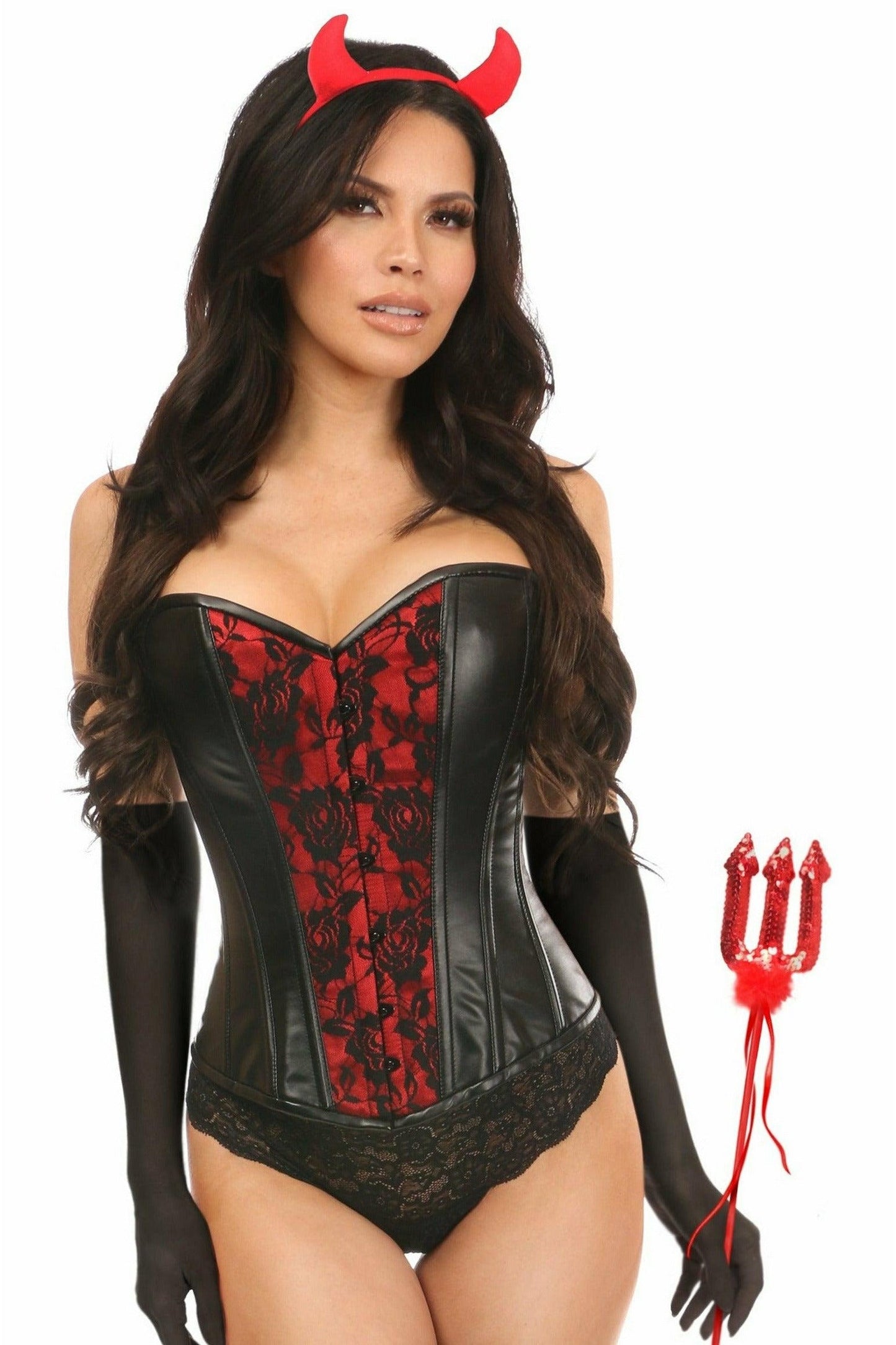 Lavish 4 PC Gothic Devil Corset Costume - Daisy Corsets