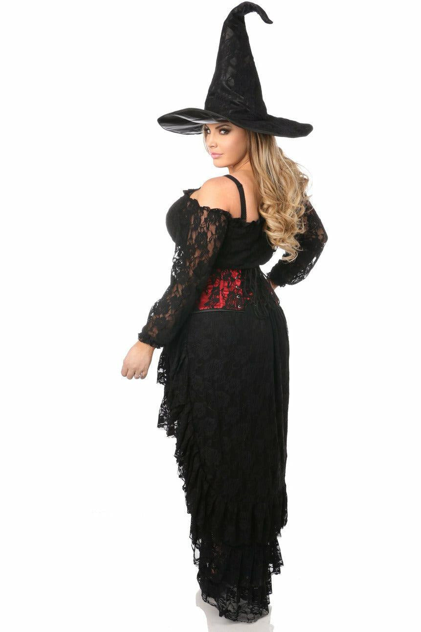 Lavish 4 PC Lace Witch Corset Costume - Daisy Corsets