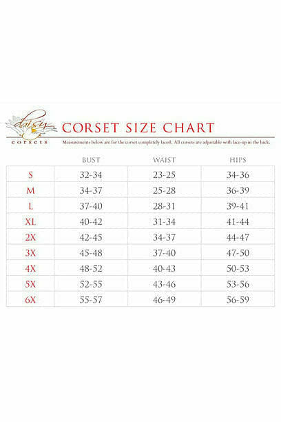 Top Drawer Red Satin Steel Boned Uniforming Corset w/Straps
