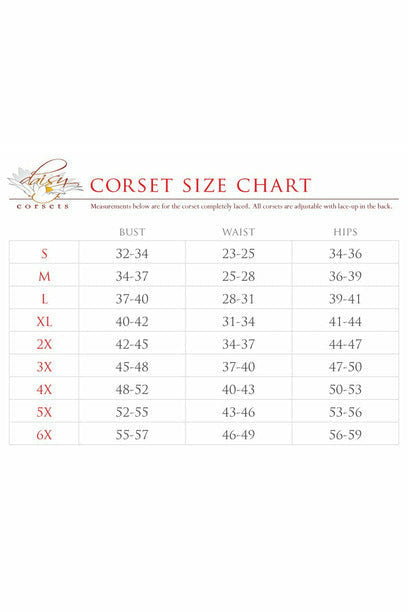 Top Drawer Double Steel Boned Green Brocade Curvy Underbust Corset
