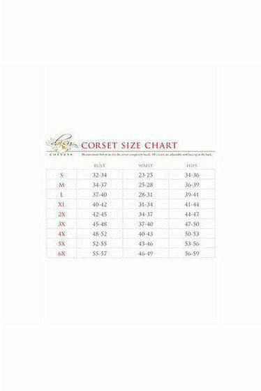 Top Drawer Gunmetal Brocade & Faux Leather Steel Boned Corset - Daisy Corsets