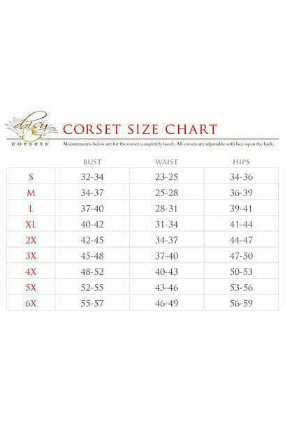 Top Drawer Rainbow Glitter Double Steel Boned Curvy Cut Waist Cincher Corset
