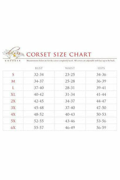 Lavish Red Plaid Satin Open Cup Waist Cincher - Daisy Corsets