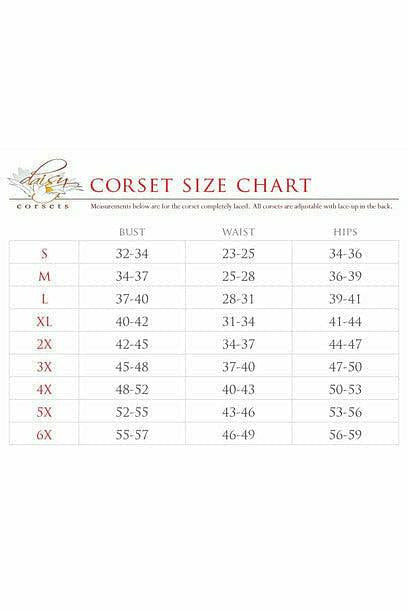 Top Drawer Lace-Up Steel Boned Over Bust Corset - Daisy Corsets