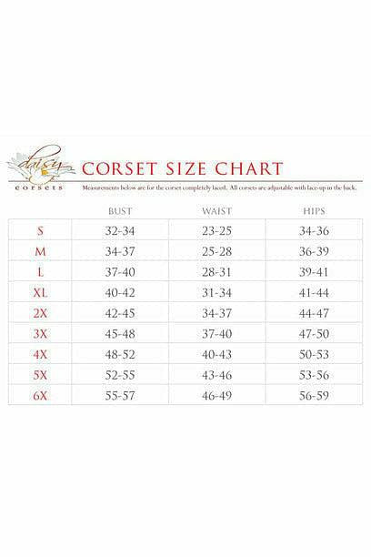 Top Drawer Black Brocade Steel Boned Corset - Daisy Corsets