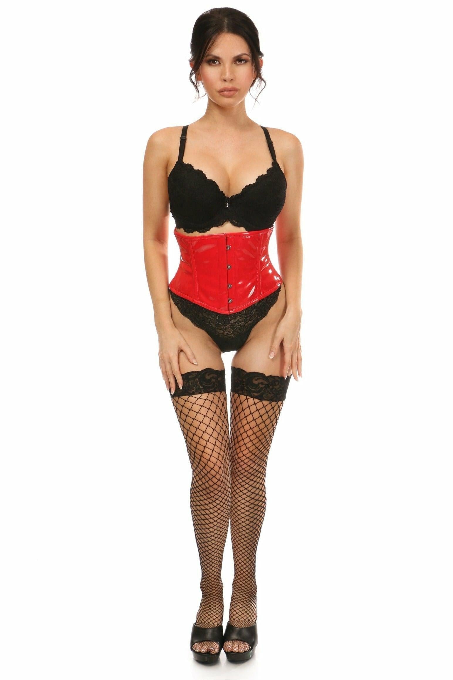 Lavish Red Patent Mini Cincher - Daisy Corsets