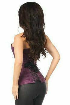 Lavish Plum Brocade Corset - Daisy Corsets