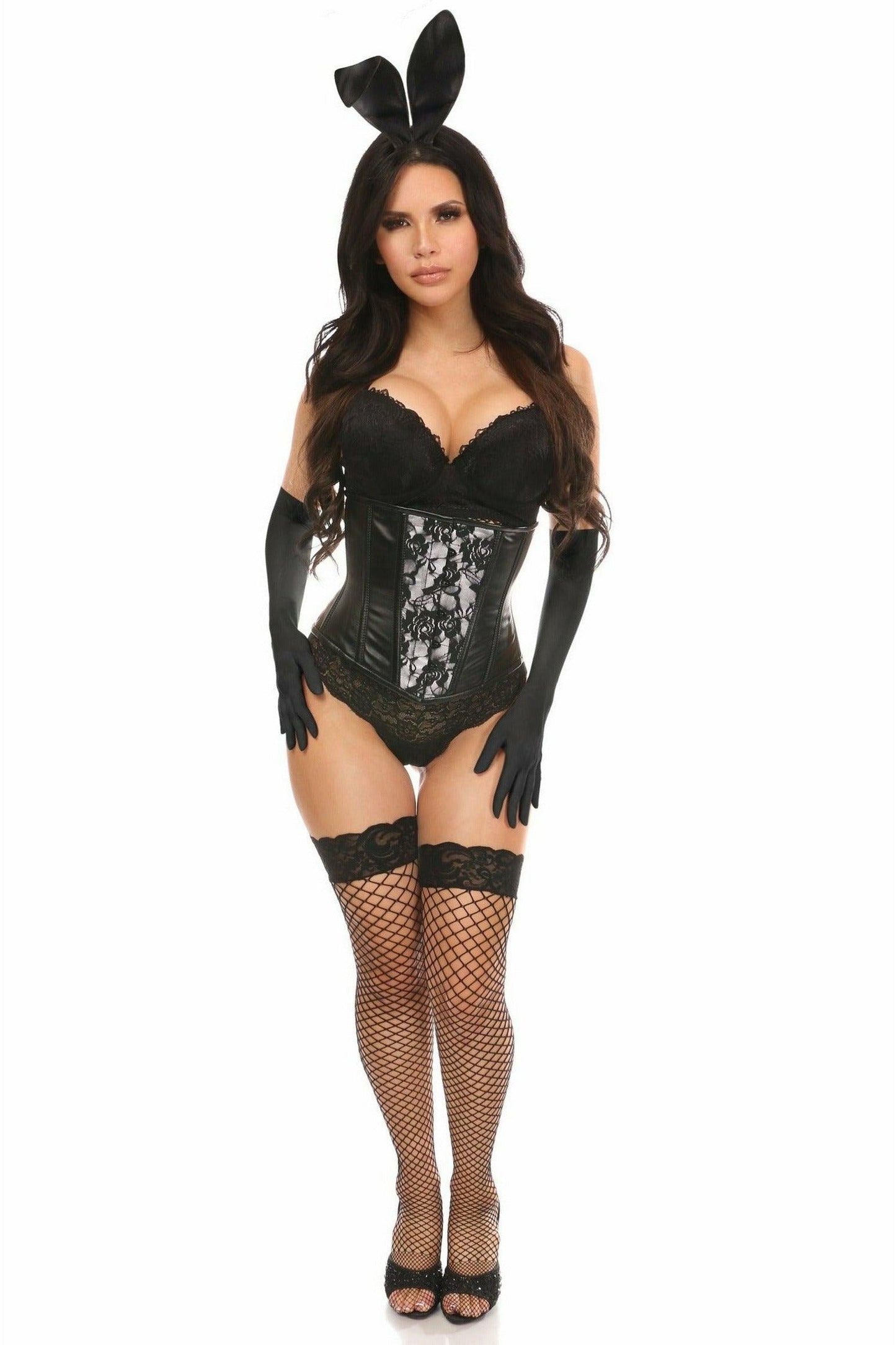 Lavish 4 PC Sexy Bunny Corset Costume - Daisy Corsets