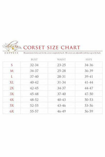 Lavish Red Fishnet Underwire Open Cup Waist Cincher - Daisy Corsets
