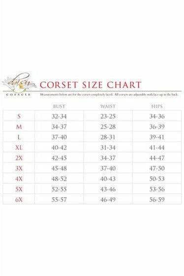 Lavish Lt Blue Sheer Lace Underwire Waist Cincher Corset - Daisy Corsets