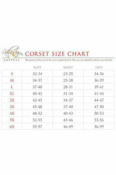 Top Drawer Steel Boned Fishnet Underbust Corset