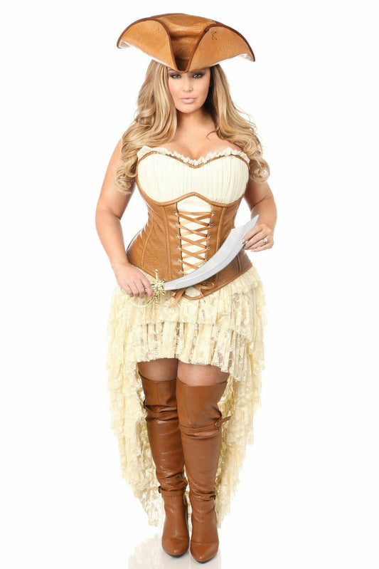 Top Drawer 4 PC Sexy Pirate Corset Costume - Daisy Corsets