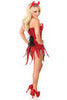 Top Drawer Red Sequin Devil Corset Dress Costume