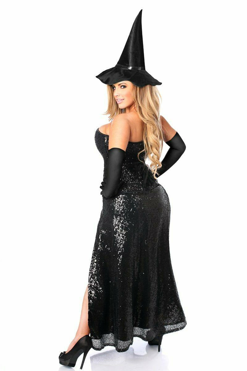 Top Drawer Premium Sequin Witch Corset Costume - Daisy Corsets