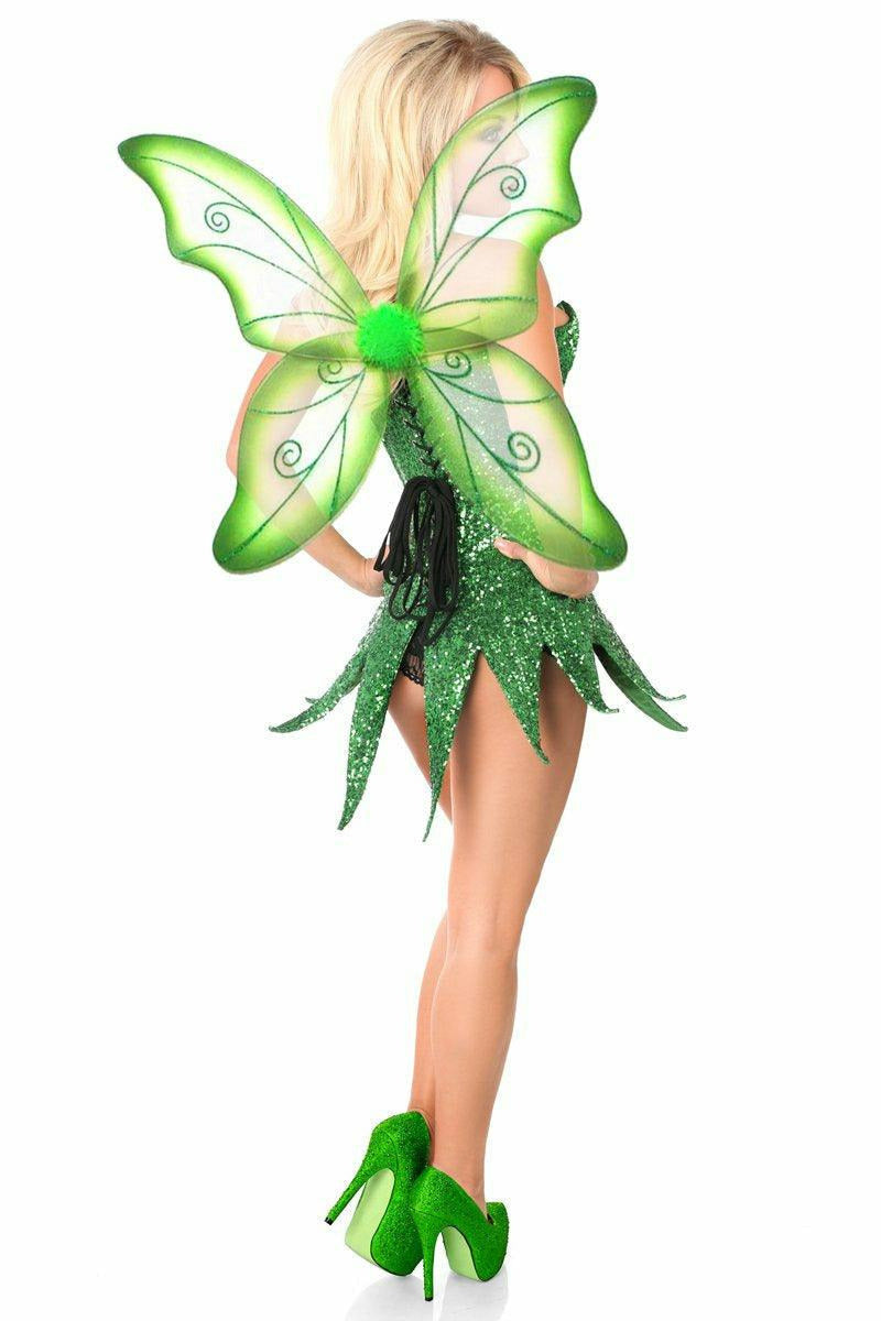 Top Drawer Green Sequin Fairy Corset Dress Costume - Daisy Corsets