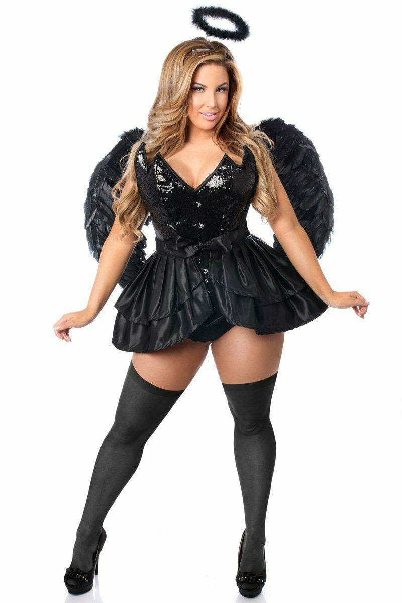 Top Drawer 4 PC Fallen Angel Corset Costume - Daisy Corsets