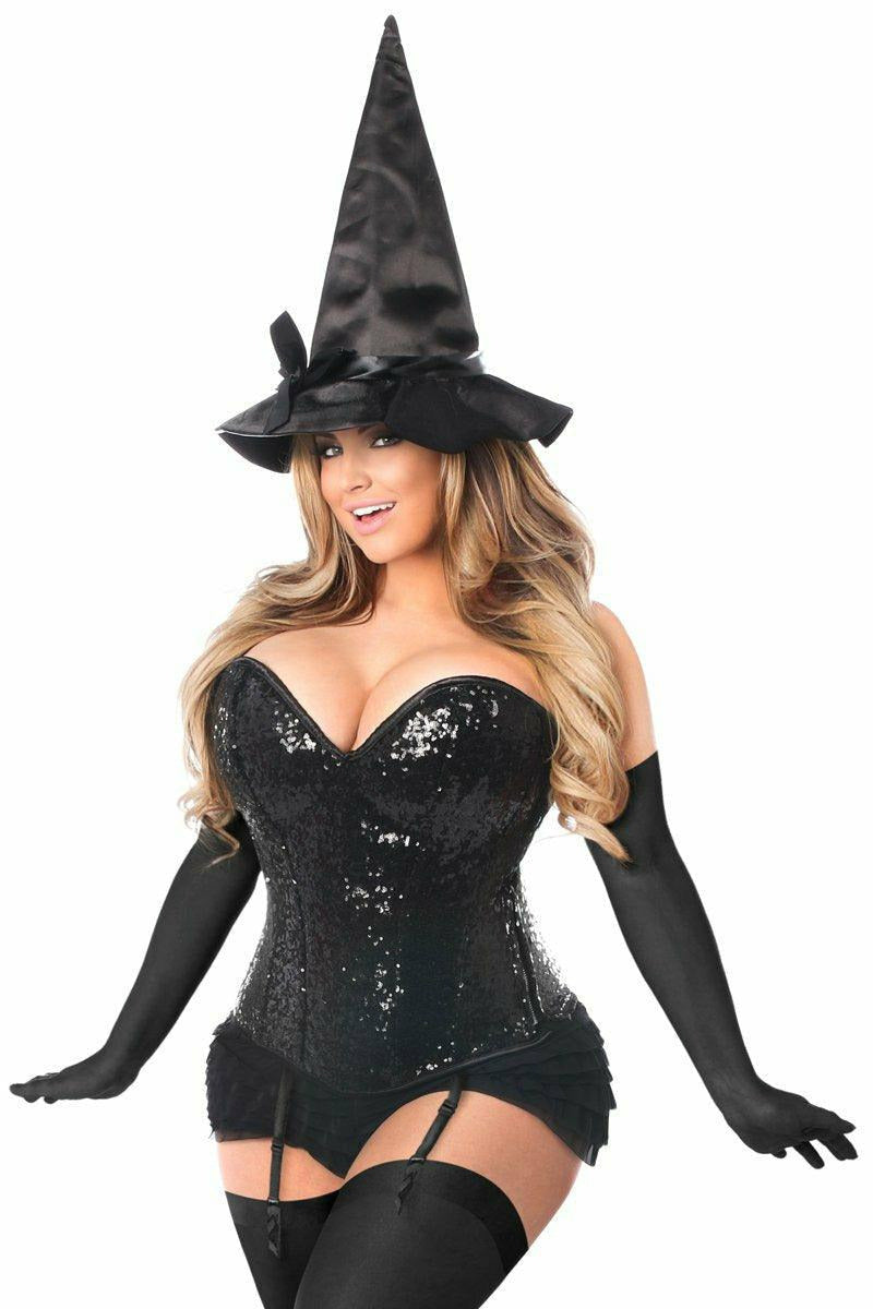 Top Drawer 4 PC Sequin Witch Corset Costume - Daisy Corsets