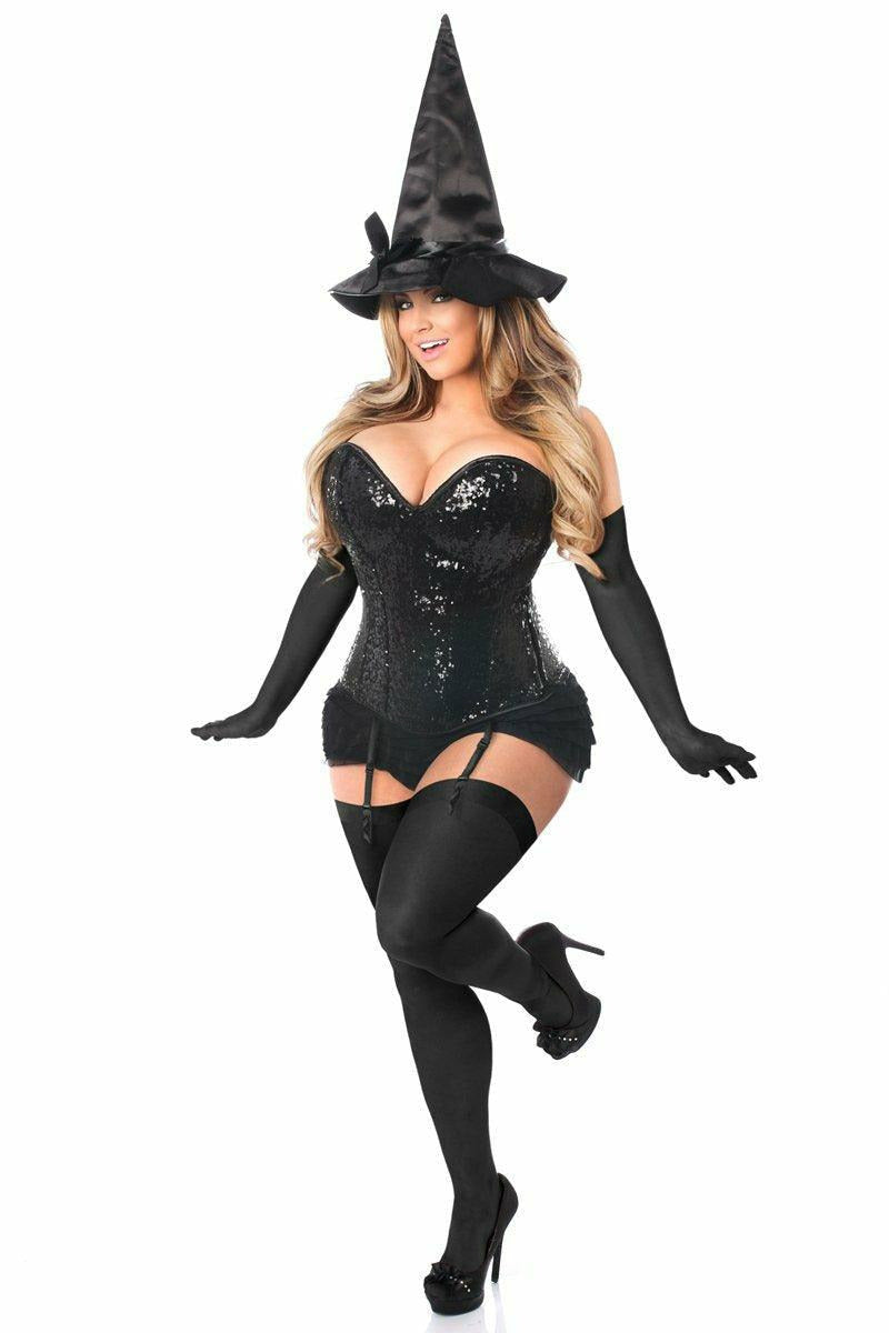 Top Drawer 4 PC Sequin Witch Corset Costume - Daisy Corsets