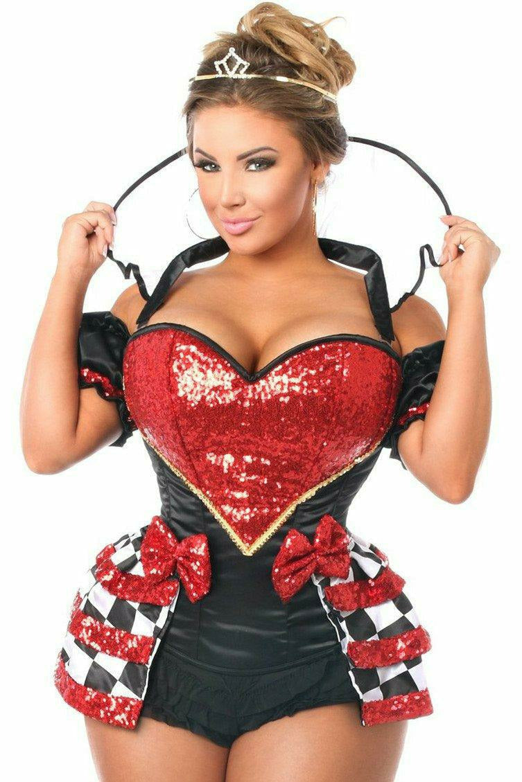 Top Drawer 6 PC Royal Red Queen Corset Costume - Daisy Corsets