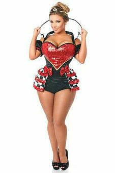 Top Drawer 6 PC Royal Red Queen Corset Costume - Daisy Corsets